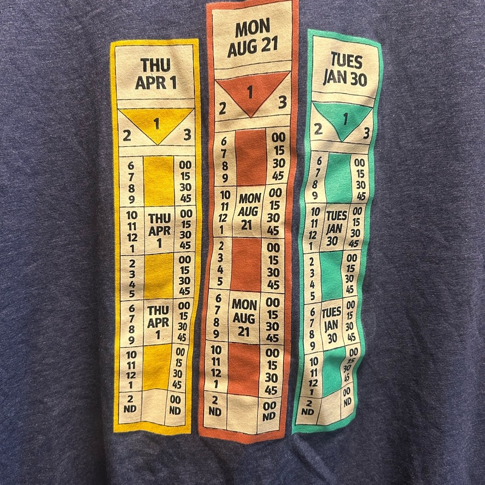 Translink Bus Transfer Navy Graphic T-Shirt, Men’s XL